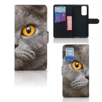 Telefoonhoesje | Met pasjeshouder | OnePlus 9 Pro Britse Korthaar Telefoonhoesje | Met pasjeshouder | OnePlus 9 Pro Britse Korthaar