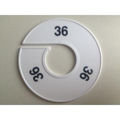 Maatring 11 cm wit/zwart 36