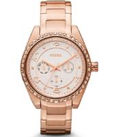 Horlogeband Fossil BQ1089 Roestvrij staal (RVS) Rosé 18mm - thumbnail
