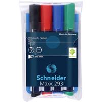 Schneider Schreibgeräte Maxx 293 129394 Whiteboardmarkerset Zwart, Rood, Blauw, Groen 5 stuk(s) - thumbnail