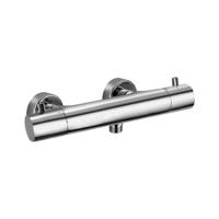 Paffoni Light Douche thermostaatkraan waterbesparend opbouw met temperatuurbegrenzing Chroom LIQ168ECR - thumbnail