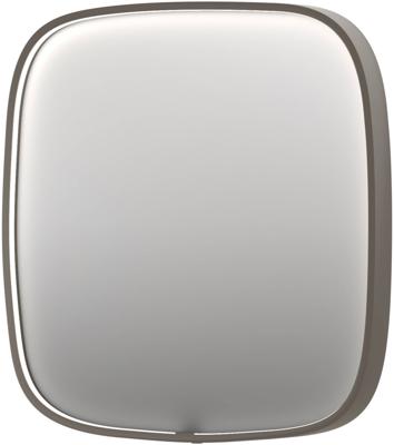 Ben Sandro Spiegel 80x4x80 cm Geborsteld RVS