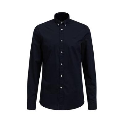 WE Fashion slim fit overhemd donkerblauw WE Fashion slim fit overhemd donkerblauw