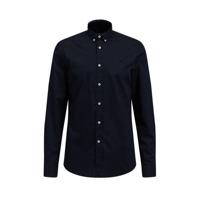 WE Fashion slim fit overhemd donkerblauw - thumbnail