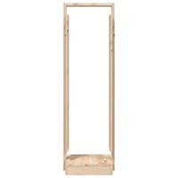 Houtblokhouder 33,5x30x110 cm massief grenenhout - thumbnail