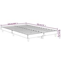 Bedframe zonder matras bewerkt hout bruin eikenkleur 120x190 cm - thumbnail