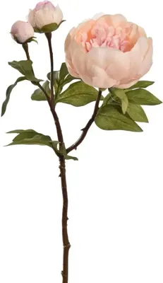 Pure Royal kunsttak pioenroos 48cm perzik