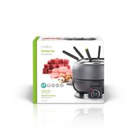 Nedis Fondueset | 6 Personen | 2.3 l | Regelbare temperatuur | 800 W | 1 stuks - FCFO110EBK6 FCFO110EBK6 - thumbnail