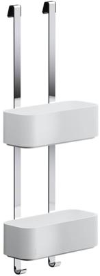Geesa Frame Doucherek hangend dubbel 25cm Wit / Chroom 918902-02