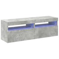 Tv-meubelen 2 st met LED-verlichting 60x35x40 cm betongrijs - thumbnail