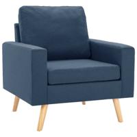 Fauteuil stof blauw - thumbnail