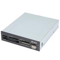 Akasa AK-ICR-07 Externe geheugenkaartlezer USB-A 2.0 Zwart - thumbnail