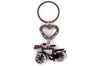 Matix Sleutelhanger Amsterdam Hart 6 Cm Staal Zwart/zilver - thumbnail