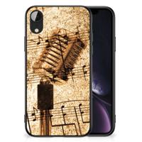 Apple iPhone XR Silicone Back Case Bladmuziek - thumbnail