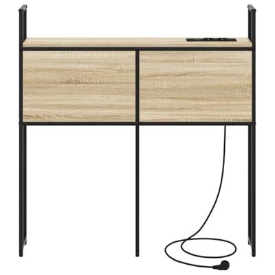 Opberghoofdbord met hoofdeinde met opslag Sonoma eiken 80 cm Bewerkt hout Opberghoofdbord met hoofdeinde met opslag Sonoma eiken 80 cm Bewerkt hout