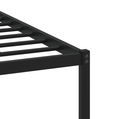Bedframe zonder matras metaal bruin eikenkleurig 107x203 cm