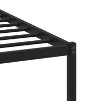 Bedframe zonder matras metaal bruin eikenkleurig 107x203 cm - thumbnail