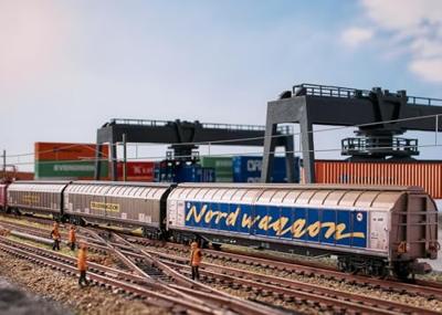 MiniTrix 18297 N 3-delige set grote schuiframen van de Transwaggon, MHI