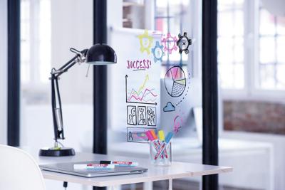 Viltstift edding 95 glasbord rond 1.5-3mm incl zwart assorti 4 stuks