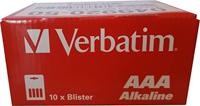 Verbatim AAA-alkalinebatterijen - 1.5V, 4-pack - thumbnail