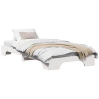 Bedframe Wit 90 x 200 cm Massief grenenhout - thumbnail