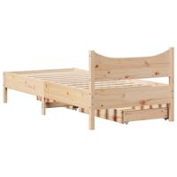 Bedframe met lades massief grenenhout 150x200 cm - thumbnail