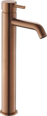 Saqu Eurotrend verhoogde wastafelkraan geborsteld koper