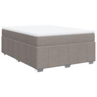 Boxspring met matras stof taupe 180x200 cm - thumbnail