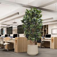 Elastica Robusta Kolom Kunstboom Deluxe 300cm groen - thumbnail