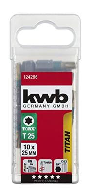 kwb 124296 TX-bit T 25 Titanium C 6.3 10 stuk(s) kwb 124296 TX-bit T 25 Titanium C 6.3 10 stuk(s)