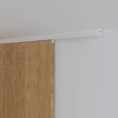 Xperta set 6m rail - Wit - Plafond opbouw - Dubbele deur - Deurdikte 50-55mm - inbouw manual fix - Set Eindkappen Xperta set 6m rail - Wit - Plafond opbouw - Dubbele deur - Deurdikte 50-55mm - inbouw manual fix - Set Eindkappen