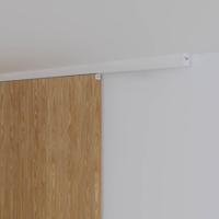 Xperta set 6m rail - Wit - Plafond opbouw - Dubbele deur - Deurdikte 50-55mm - inbouw manual fix - Set Eindkappen - thumbnail
