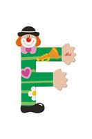 Sevi letter clown f: 10 cm (81742) - thumbnail