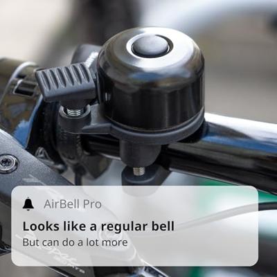 M-Wave Fietsbel airbell pro inclusief gëintegreerde tracking chip