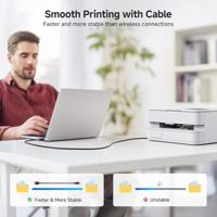Cable Matters 2m USB C-printerkabel (USB C-naar USB B-kabel, USB-C-naar-printerkabel) in zwart van 2 meter - thumbnail