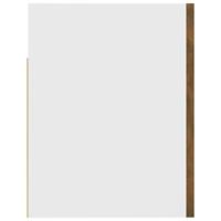 Wandkast hangend 60x31x40 cm bewerkt hout gerookt eikenkleurig - thumbnail