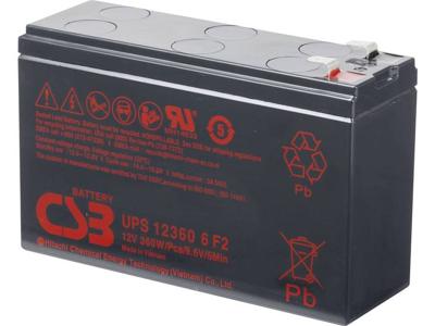 CSB Battery UPS 123606 high-rate Loodaccu 12 V 7 Ah Loodvlies (AGM) (b x h x d) 151 x 99 x 51 mm Kabelschoen 6.35 mm Onderhoudsvrij, Geringe zelfontlading CSB Battery UPS 123606 high-rate Loodaccu 12 V 7 Ah Loodvlies (AGM) (b x h x d) 151 x 99 x 51 mm Kabelschoen 6.35 mm Onderhoudsvrij, Geringe zelfontlading