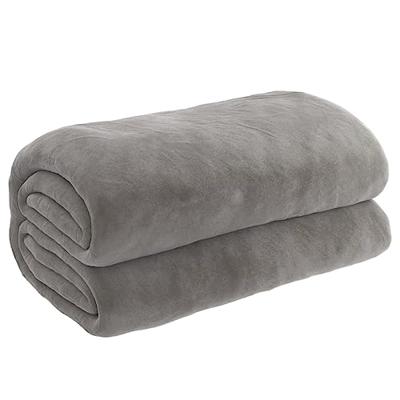 VidaXL Verzwaringsdeken met hoes 200x230 cm 13 kg stof grijs