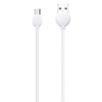 awei CL-62 2 in 1 2.5A USB-C / Type-C opladen + transmissie aluminiumlegering Double-sided invoeging datakabel lengte: 1 m (wit) - thumbnail