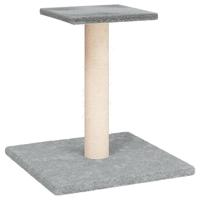 vidaXL Krabpaal met platform 38 cm lichtgrijs, kattentoren, kattenboom, kattenkrabtoren, kattenkrabpaal, kattenspeelmeubel, kattenklimmeubel - thumbnail