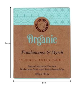 Organic Goodness Geurkaars Frankincense & Mirre - 200g