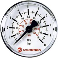 IMI NORGREN Manometer 18-015-889 Aansluiting (manometer): Achterkant 0 tot 16 bar Schroefdraad (buiten) R1/8 1 stuk(s) - thumbnail
