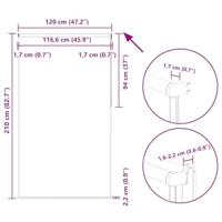 Rolgordijn verduisterend 120x210 cm stofbreedte 116,6 cm - thumbnail