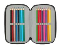 Driedubbele Pennenzak One Piece Pirates Zwart 12,5 x 19,5 x 5,5 cm 37 Onderdelen - thumbnail