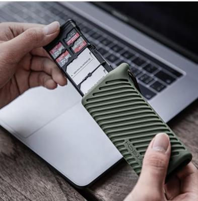 Pgytech CreateMate High-speed Cardreader en oerdegelijke case in 1 - Zwart