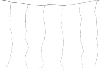 Kerstverlichting LED gordijn met 144 lampjes 1,2m, warm wit