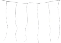 Kerstverlichting LED gordijn met 144 lampjes 1,2m, warm wit - thumbnail