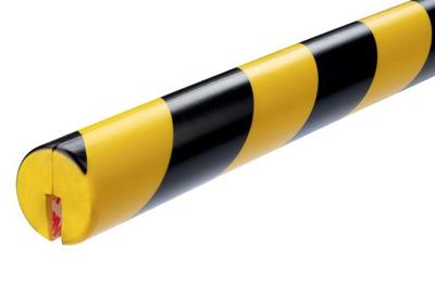 Beschermingsprofiel durable e8r hoek 1m geel zwart | 5 stuks