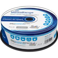 MediaRange BD-R Dual Layer 50GB 6-voudige schrijfsnelheid, volledig bedrukbaar, 25 stuks cakebox - thumbnail