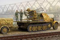 Trumpeter 1/35 German 2cm Flakvierling 38 auf Selbstfahrlafette (Sd.Kfz.7/1 Late Version) - thumbnail